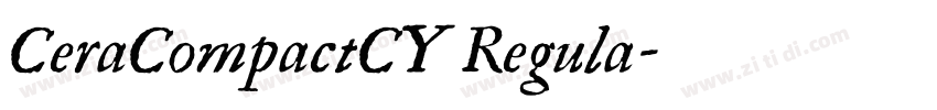 CeraCompactCY Regula字体转换